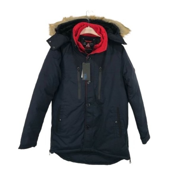 Spire By Galaxy Heavyweight Double Layer Hooded Parka Men's Size